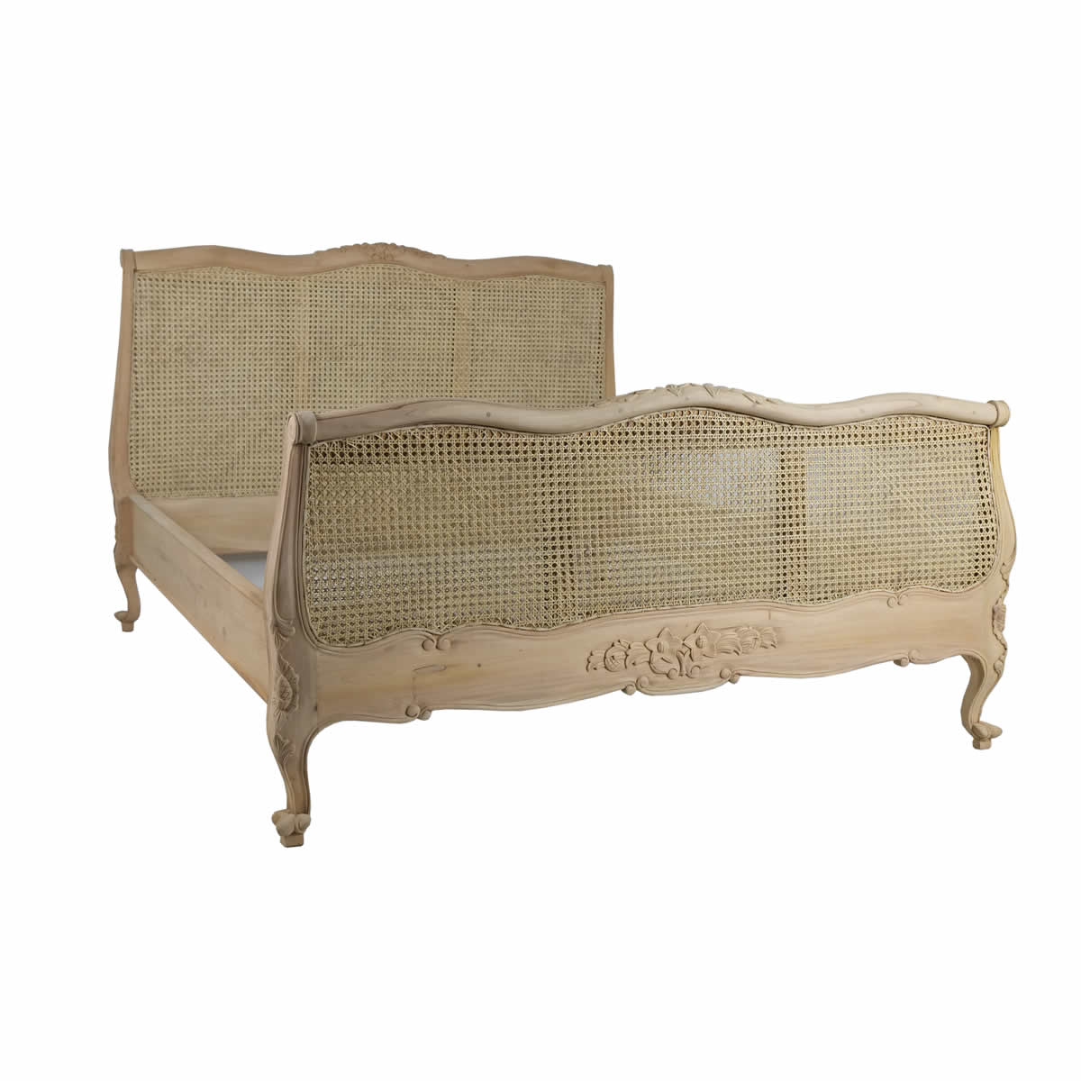 Louis rattan bed raw