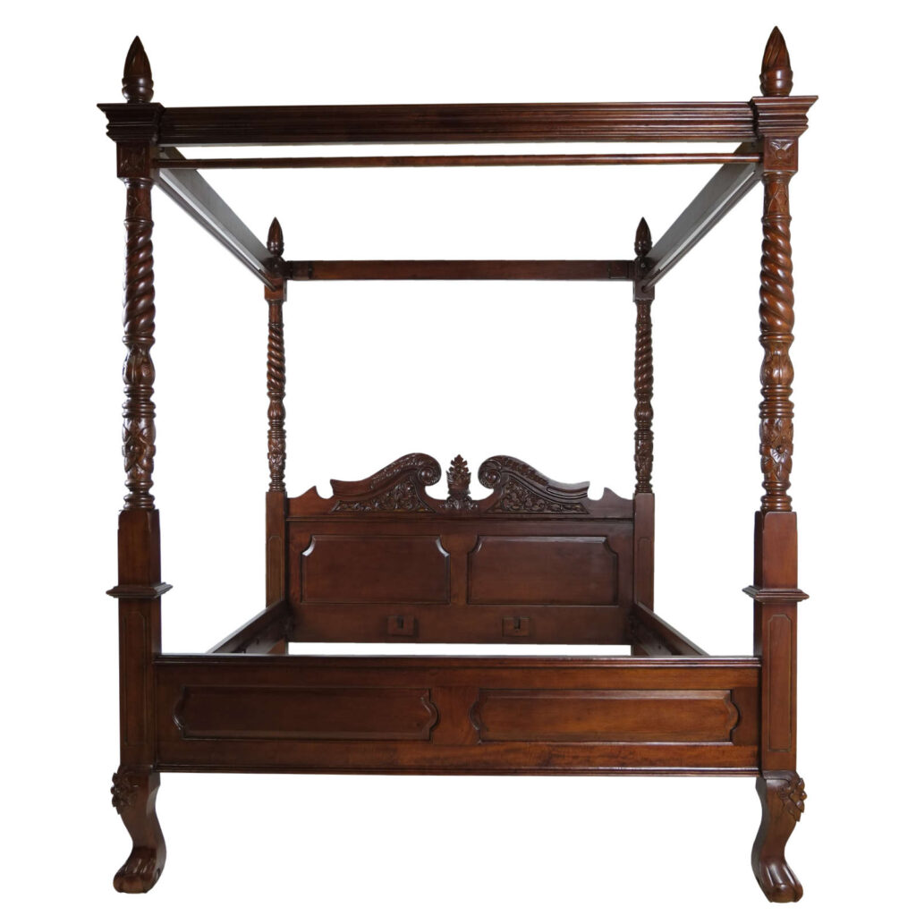 Classic Mahogany Four Poster Bed Repro Furniture Company