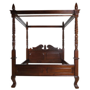 Classic Mahogany Four Poster Bed