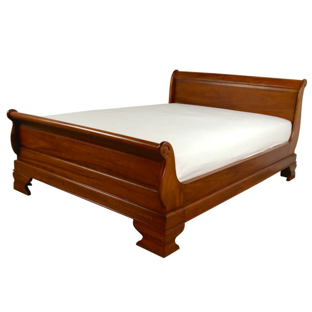 Mahogany Sleigh Bed King Size - Repro Furniture Company