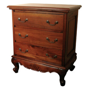 French Provincial Three Drawer Chest