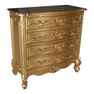 Rococo Gold Chest of Drawers