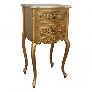 Gold French Bedside Chest