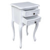 Pair French White Bedside Chests - Image 2