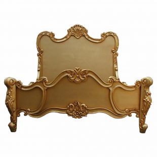 French Rococo Bed Gold