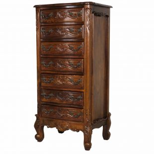 French Mahogany Tall Chest of Drawers