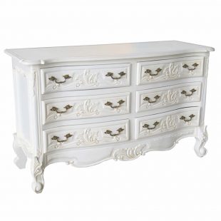 Versailles 6 drawer wide chest
