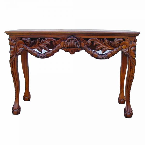 Mahogany Chippendale console table