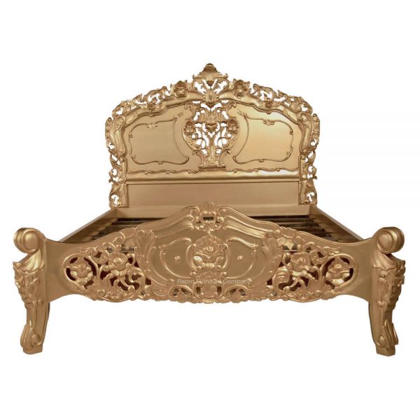 Rococo Gold Double Bed