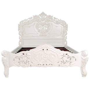 Rococo White Bed