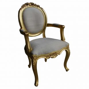 French Gilt Salon Chair