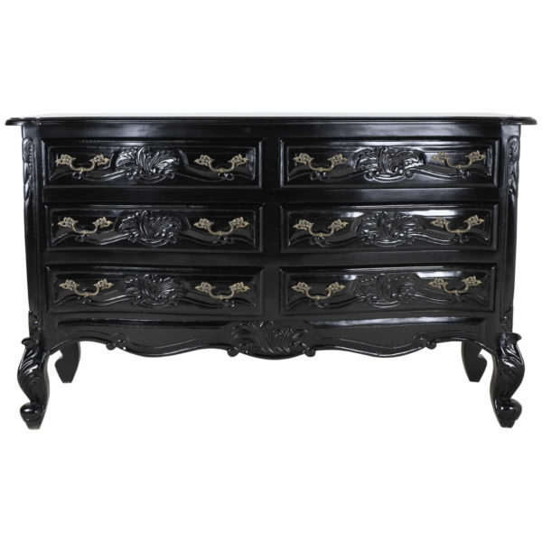 Rococo Noir Wide Chest of Drawers
