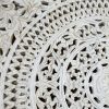 Indian White Carved Headboard Panel - Image 3