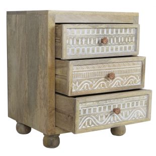 Mango Wood Bedside Chest