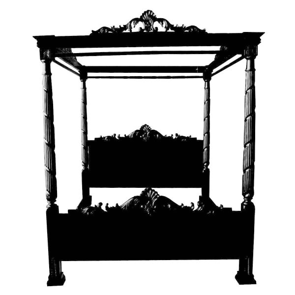 Black Lincoln Four Poster Bed
