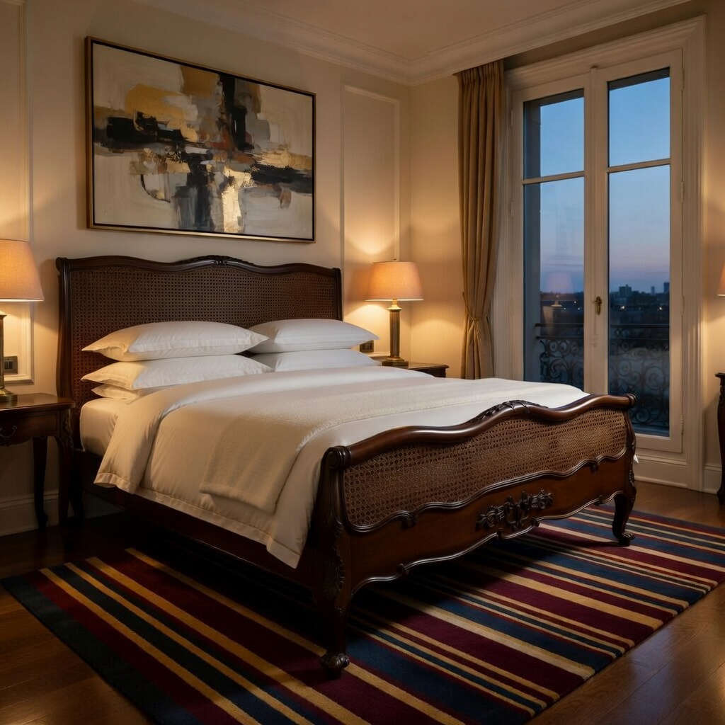 French Mahogany Super King Low Foot Bed - Image 5