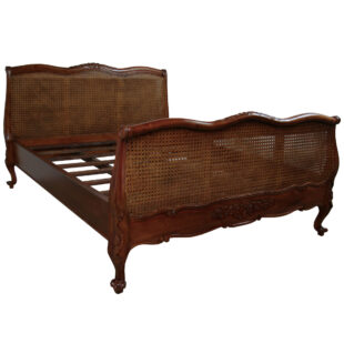 French Louis Mahogany Double Bed