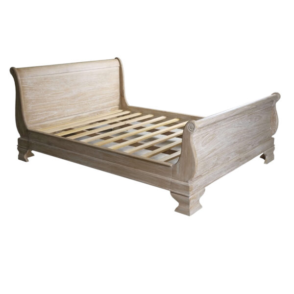 Weathered Sleigh Bed King Size - Image 4